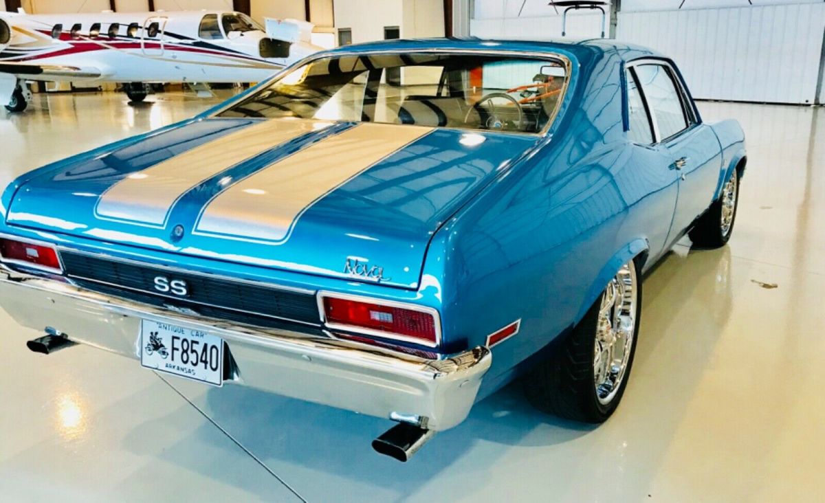 1970 Blue Chevrolet Nova Coupe
