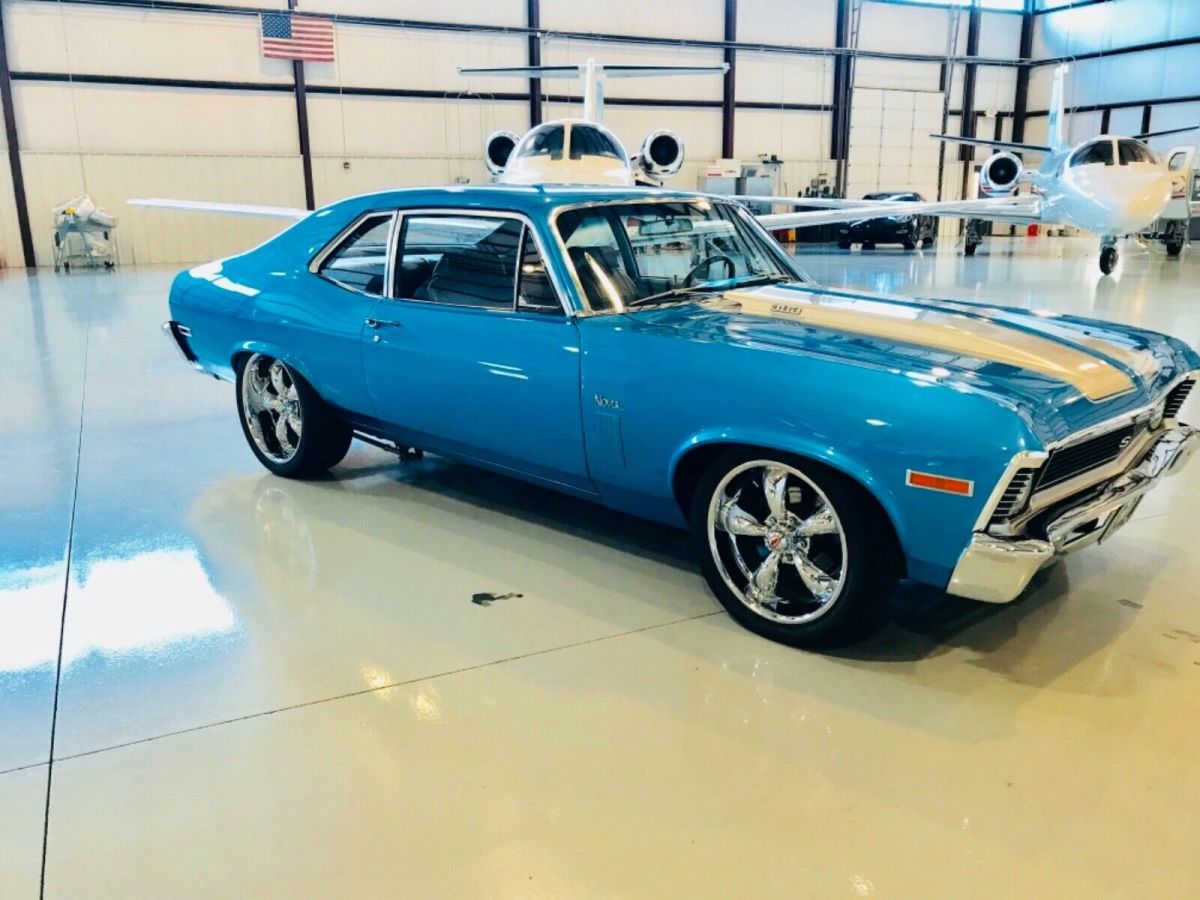 1970 Blue Chevrolet Nova Coupe
