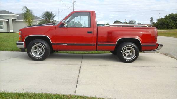 1989 Red Chevrolet Other Pickups Standard Cab Pickup