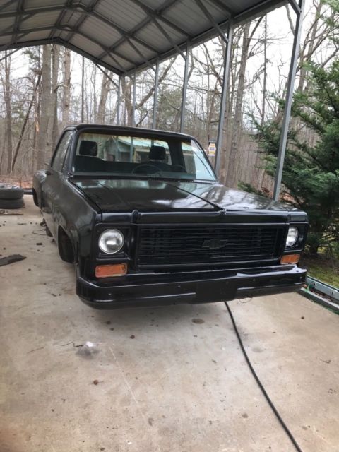 1973 Black Chevrolet C-10 Extended Crew Cab Pickup
