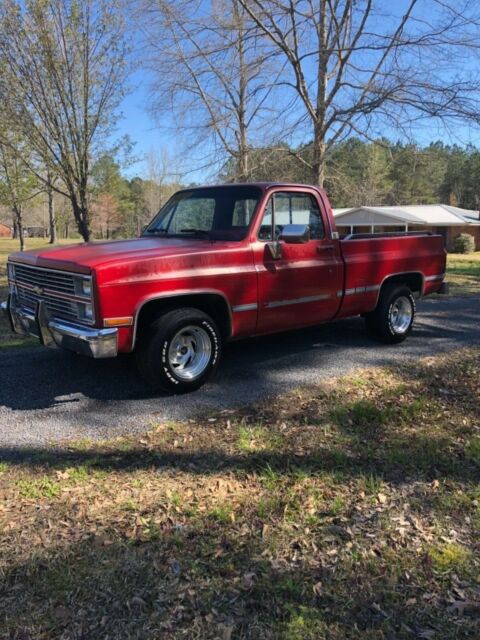 1984 Red Chevrolet Silverado 1500 Reg cab
