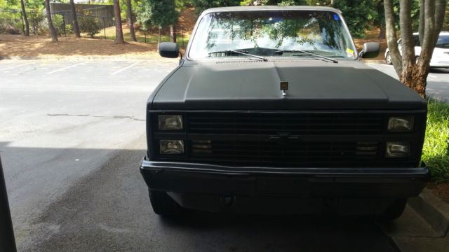 1984 flat black Chevrolet C/K Pickup 1500 Pickup Truck