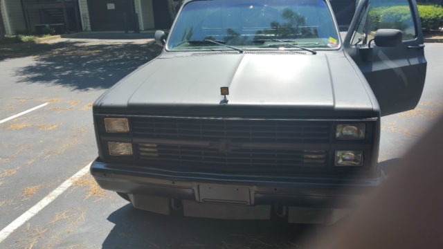 1984 flat black Chevrolet C/K Pickup 1500 Pickup Truck
