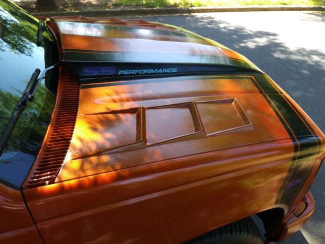1992 Orange Chevrolet Silverado 1500 Extended Cab Pickup