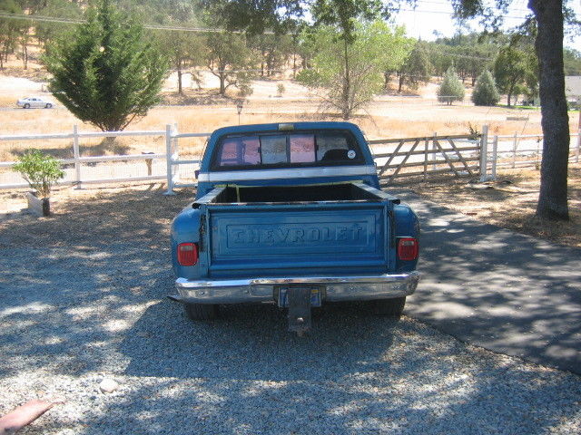 1978 blue Chevrolet C-10 step side