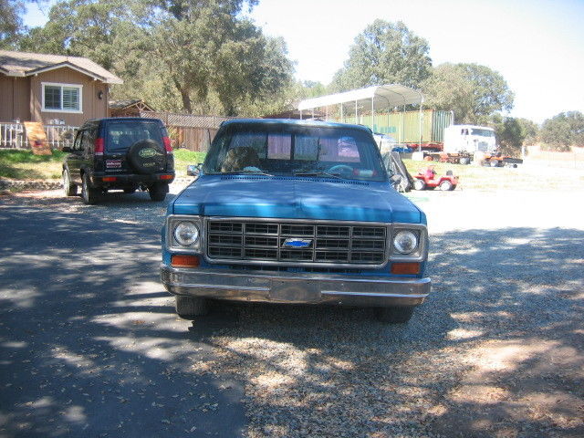 1978 blue Chevrolet C-10 step side