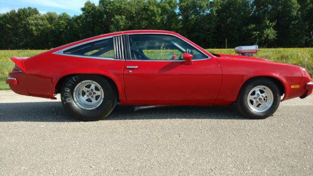 1975 Red Chevrolet Monza Coupe