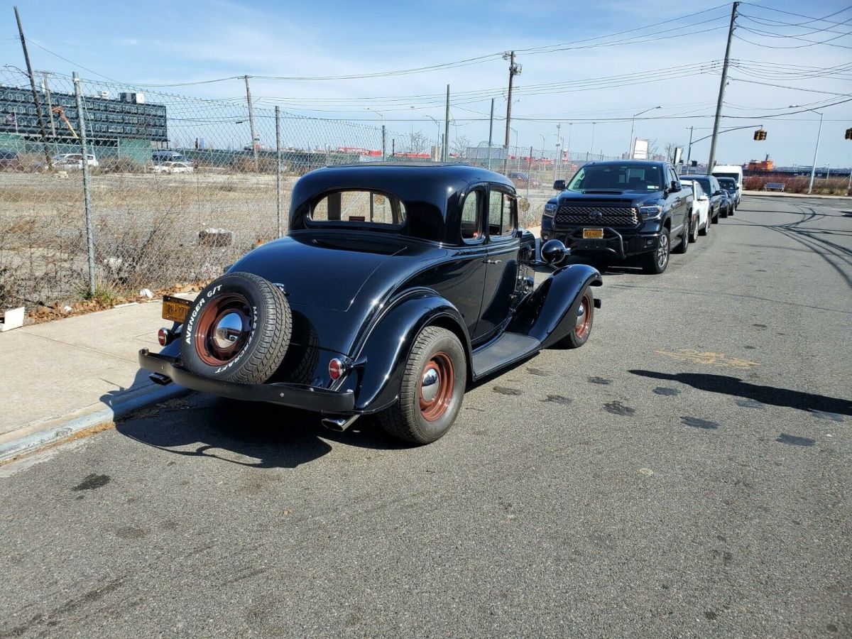 1935 Black Chevrolet Chevy 5 widow coupe Coupe