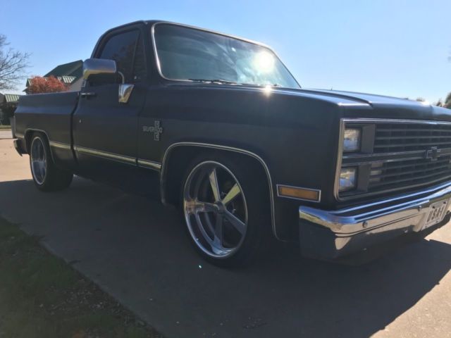 1984 Black Chevrolet C-10