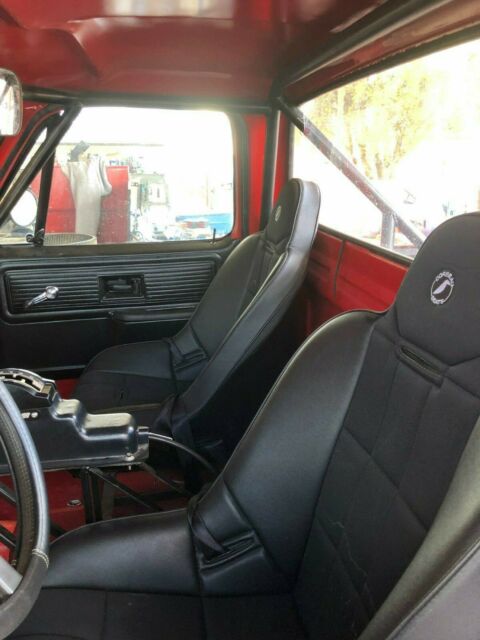 1978 red with black trim Chevrolet C-10 short bed