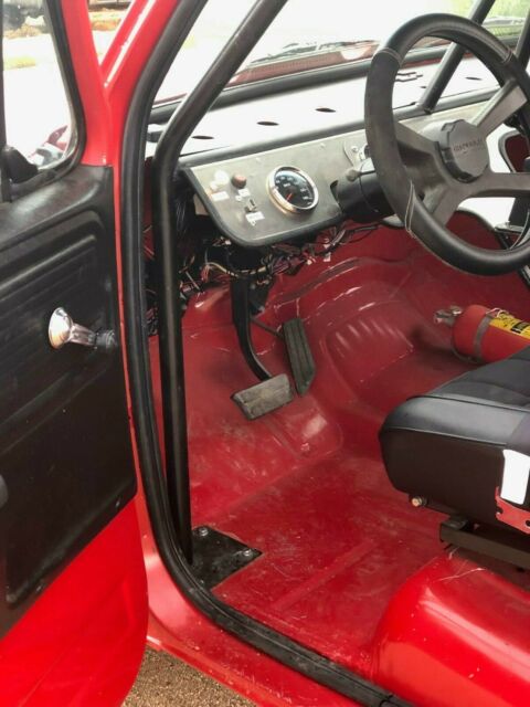 1978 red with black trim Chevrolet C-10 short bed