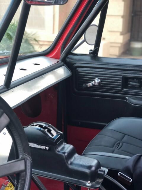 1978 red with black trim Chevrolet C-10 short bed