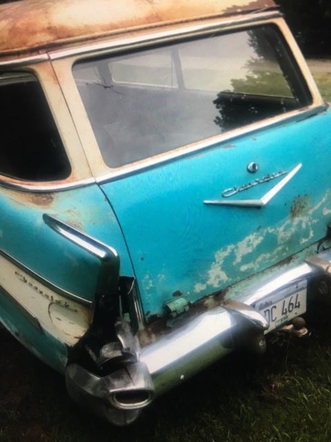 1957 Blue Chevrolet Bel Air/150/210