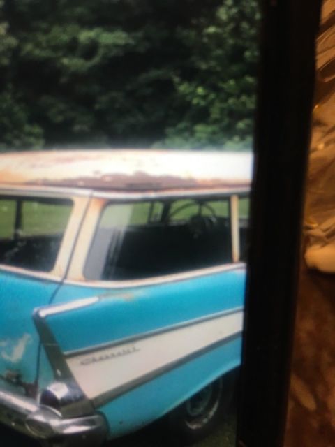 1957 Blue Chevrolet Bel Air/150/210