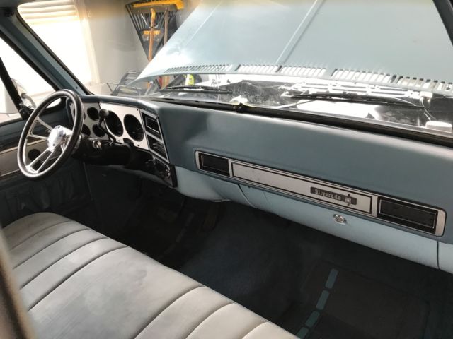 1978 baby blue Chevrolet C-10 short bed