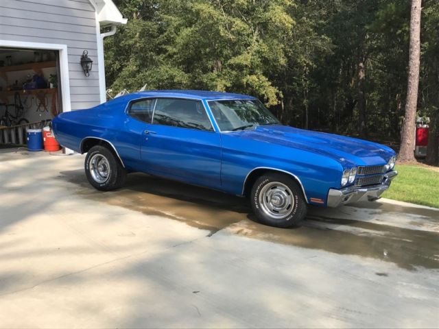 1970 Blue Chevrolet Chevelle Coupe