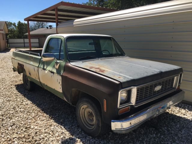 1974 Black Chevrolet C-10 Standard Cab Pickup