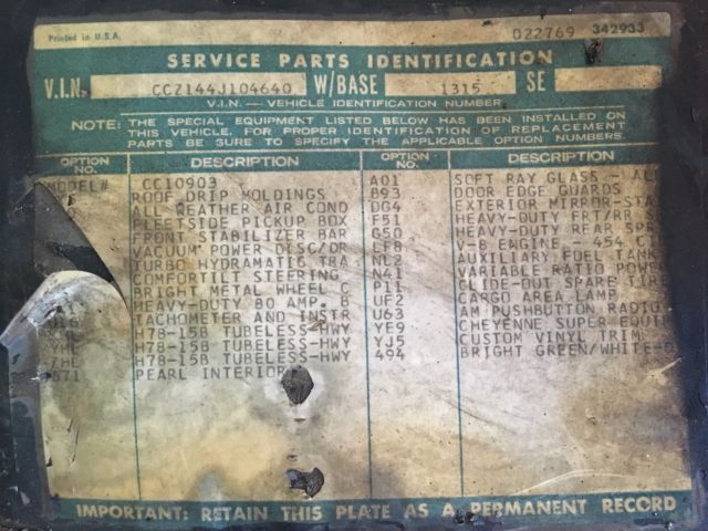 1974 Black Chevrolet C-10 Standard Cab Pickup