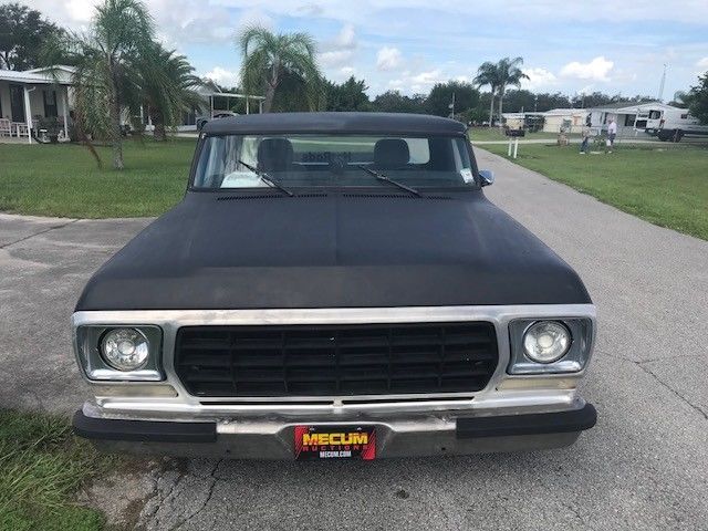 1977 Black Ford F-100 Cab & Chassis