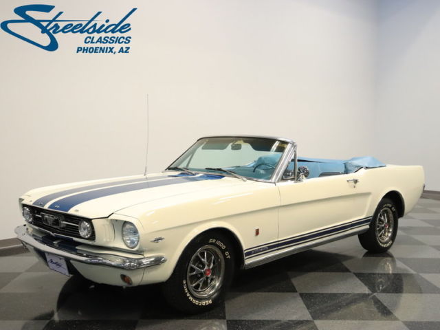 1965 White Ford Mustang Convertible