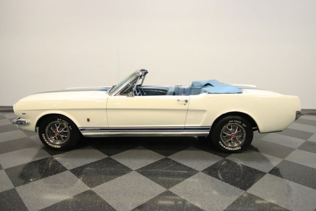 1965 White Ford Mustang Convertible