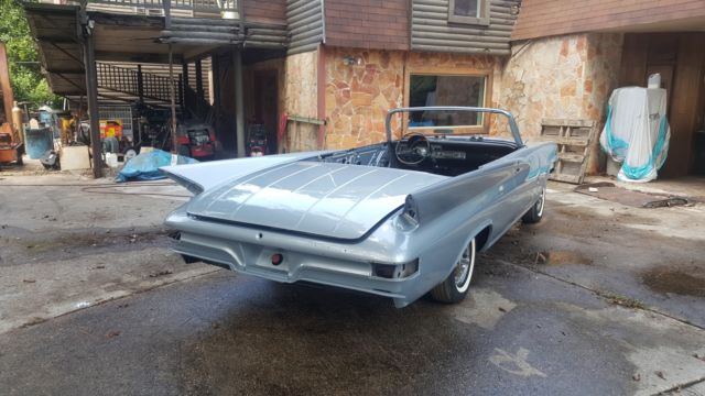 1961 Imperial Silver Chrysler 300 Series Convertible