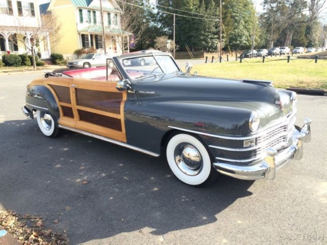 1948 Gray Chrysler Town & Country Convertible