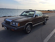 1986 Brown Chrysler LeBaron Convertible