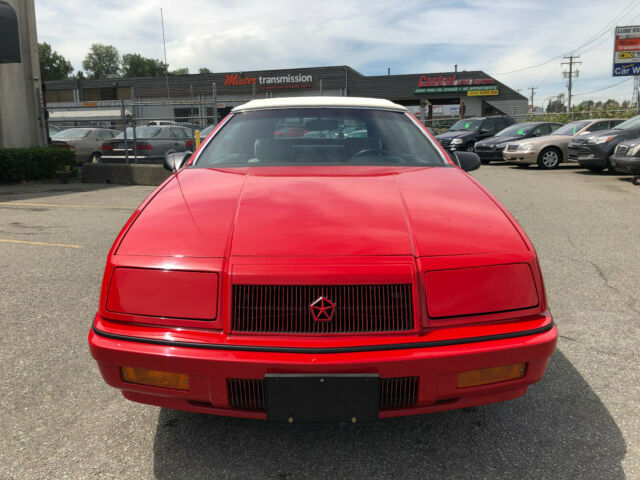 1992 Red Chrysler LeBaron Convertible