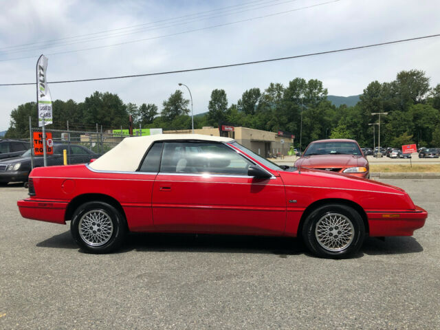 1992 Red Chrysler LeBaron Convertible