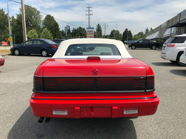 1992 Red Chrysler LeBaron Convertible