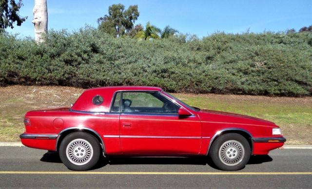 1990 Red Chrysler MASERATI TC Convertible