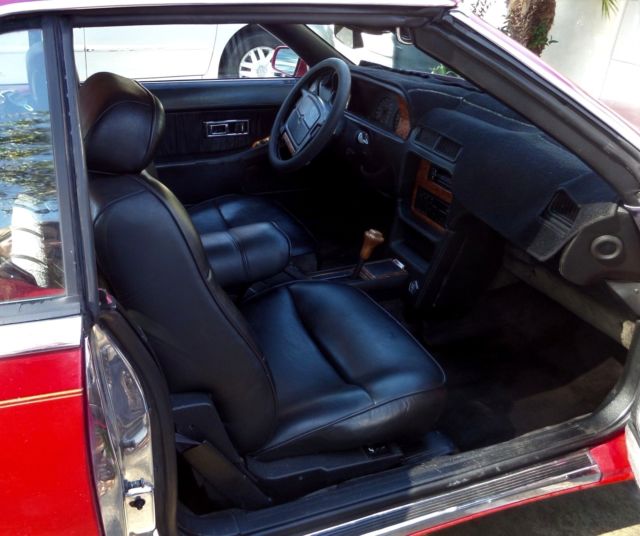 1990 Red Chrysler MASERATI TC Convertible