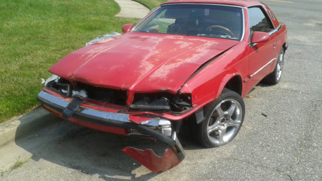 1989 red Chrysler Other Coupe