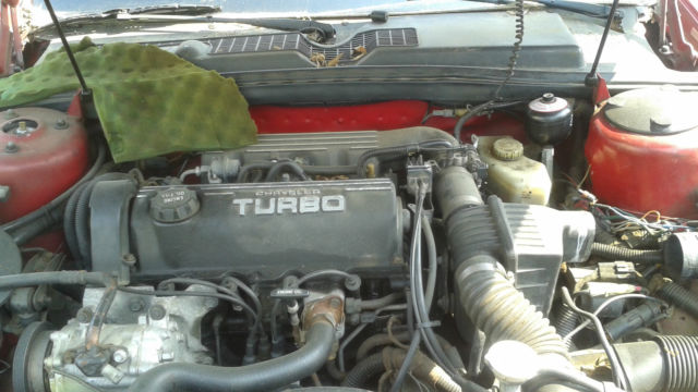 1989 red Chrysler Other Coupe