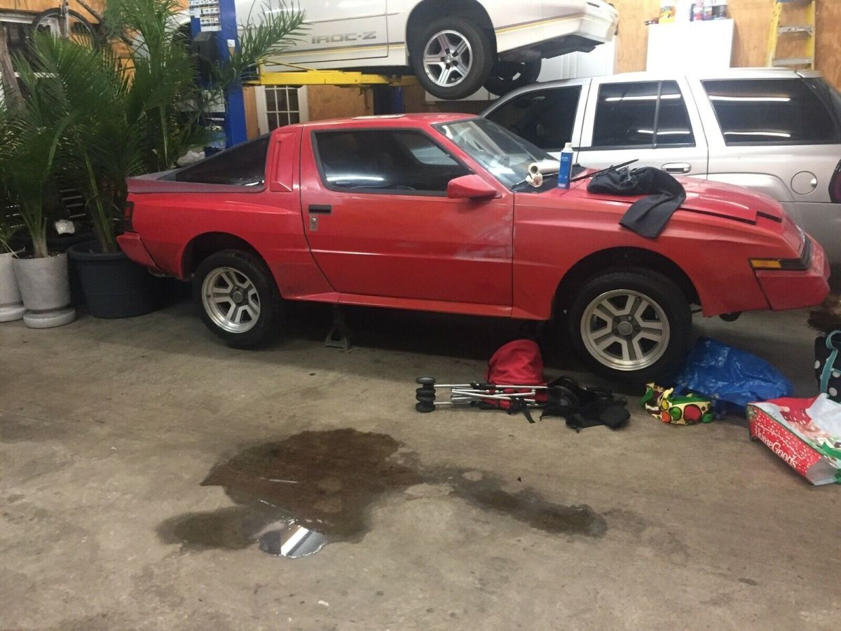 1987 Red Chrysler Starion Coupe
