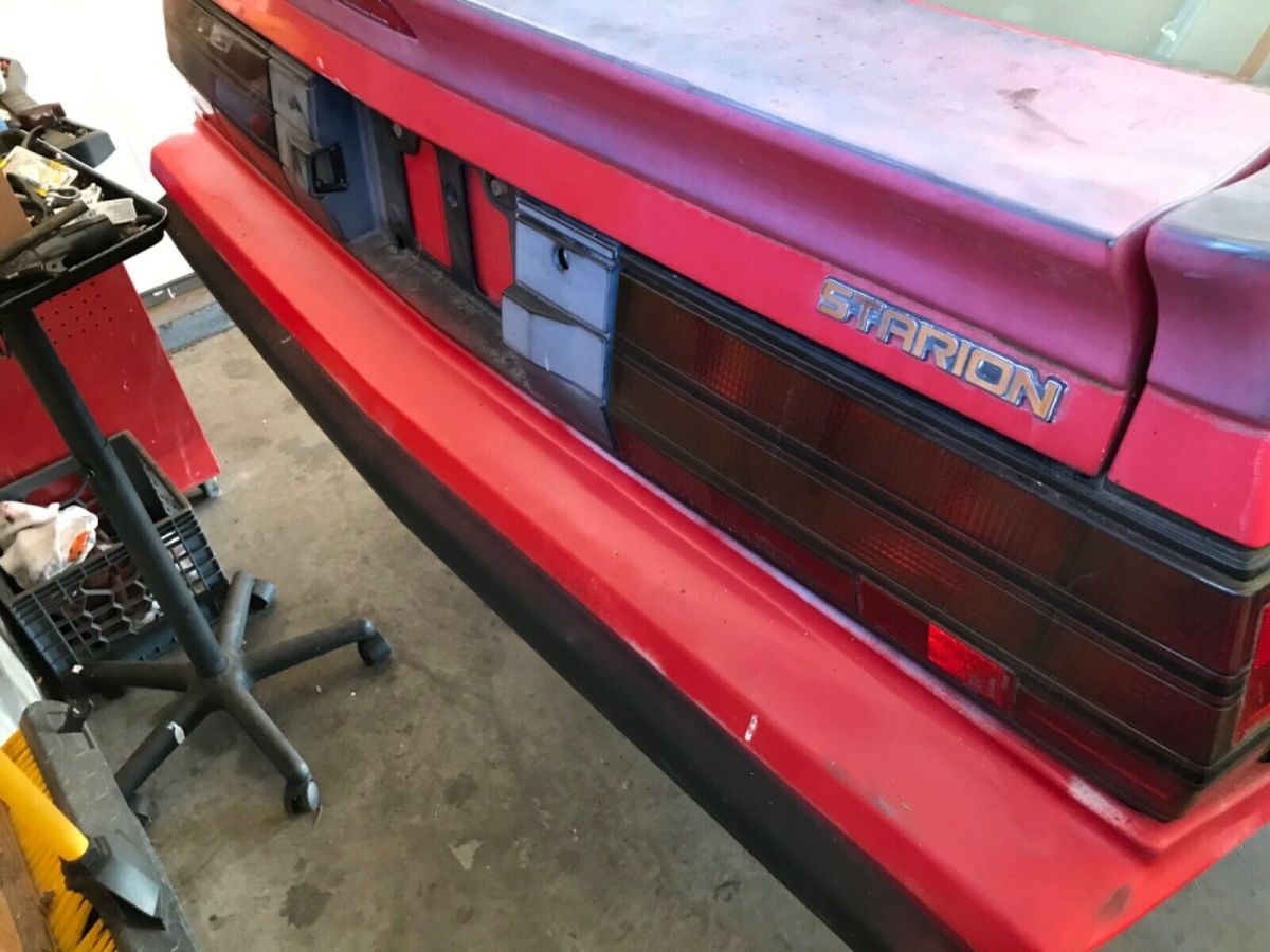 1987 Red Chrysler Starion Coupe