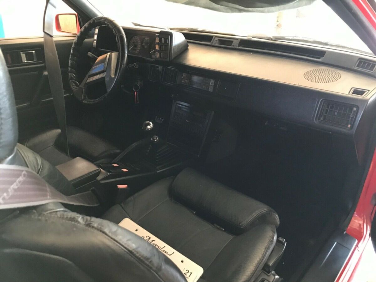 1987 Red Chrysler Starion Coupe