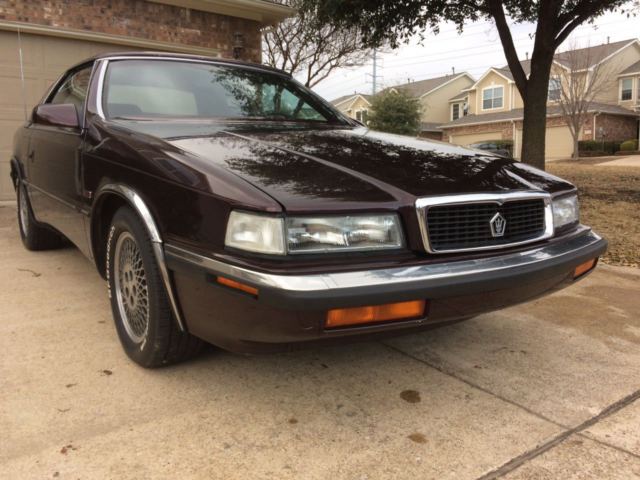 1989 Royal Cabernet Pearl Coat (available in 1989 only) Chrysler TC by Maserati