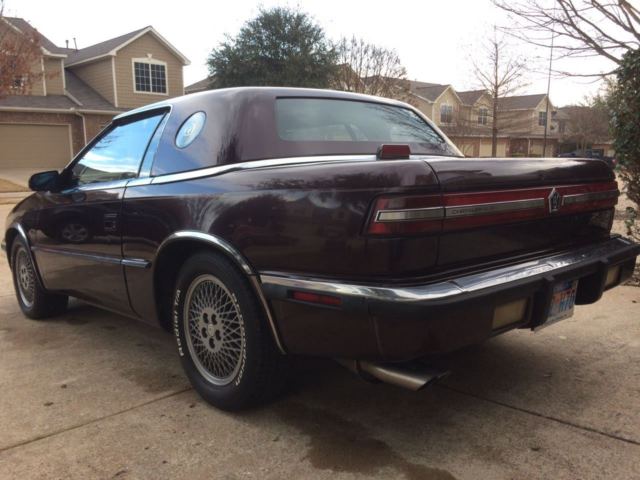 1989 Royal Cabernet Pearl Coat (available in 1989 only) Chrysler TC by Maserati