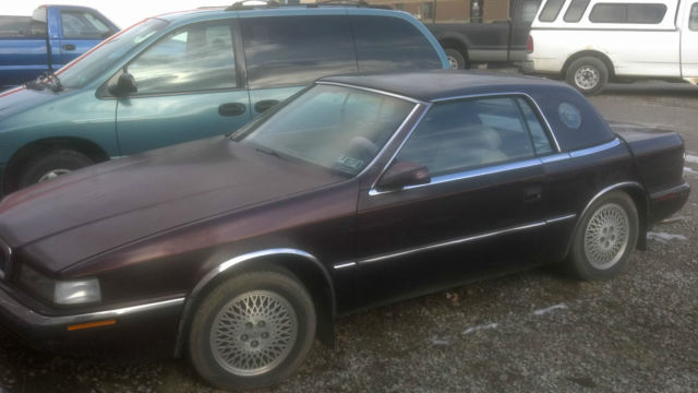 1989 Burgundy Chrysler Other Convertible