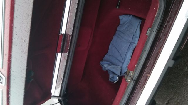 1989 maroon Chrysler Other convertible w/removable hardtop