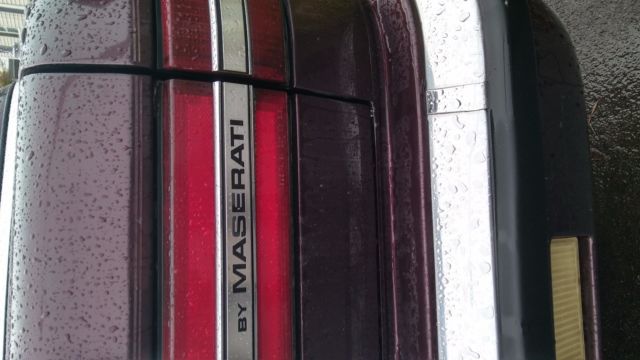 1989 maroon Chrysler Other convertible w/removable hardtop