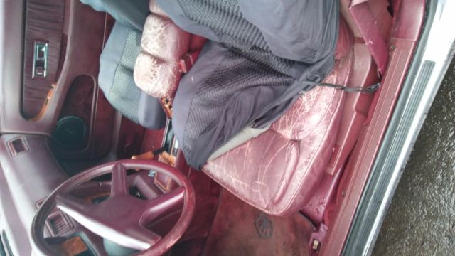 1989 maroon Chrysler Other convertible w/removable hardtop