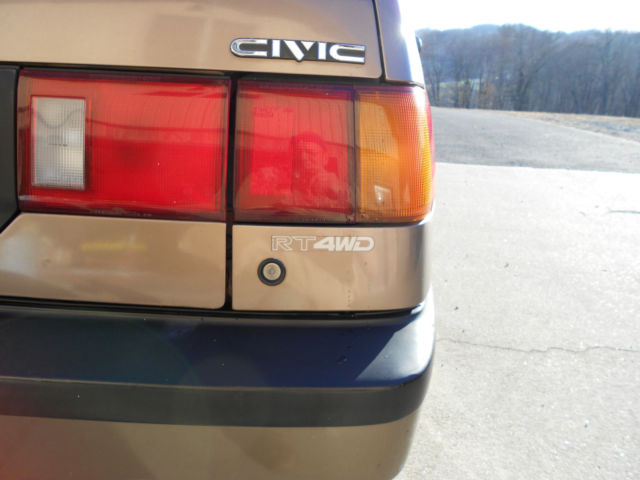 1991 Brown Honda Civic Wagon