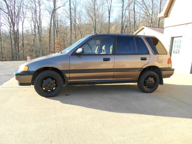 1991 Brown Honda Civic Wagon