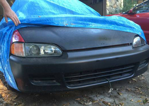 1993 Red Honda Civic Hatchback