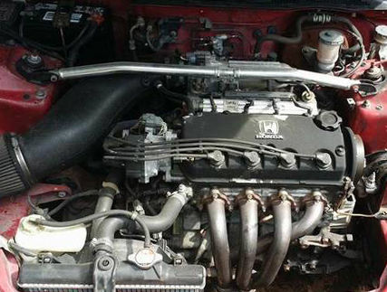 1993 Red Honda Civic Hatchback