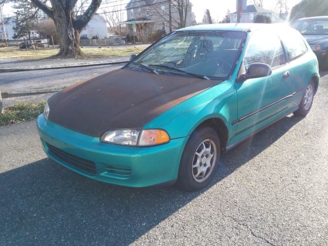 1994 Green Honda Civic Hatchback