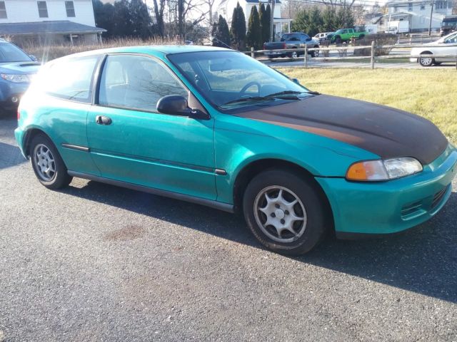 1994 Green Honda Civic Hatchback